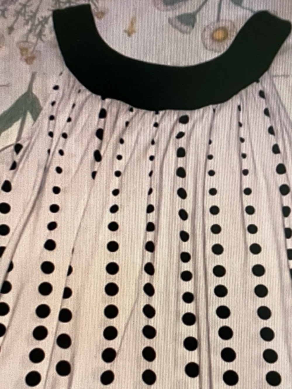 Studio by JPR White A-Line Top with Black Polka Dots - Picture 3 of 3